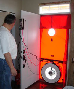 Energy Star 'blower door' test